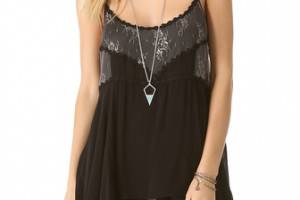 Free People Pieced Lace Tunic