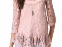 Free People Scallop Lace Top