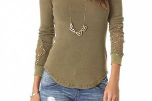 Free People Synergy Cuff Top