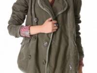 Free People Tipped Canvas Car Coat