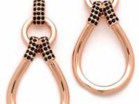 Giles &amp; Brother Pave Loop Link Earrings