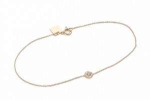 ginette_ny Mini Diamond Lotus Bracelet