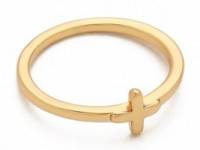 Gorjana Cross Over Mid Finger Ring