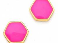 Gorjana Electric Hexagon Stud Earrings