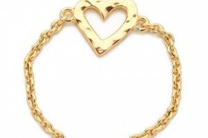 Gorjana Heart Chain Ring