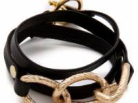 Gorjana Parker Leather Wrap Bracelet