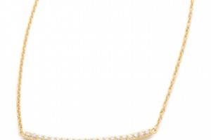 Gorjana Taner Pave Bar Necklace