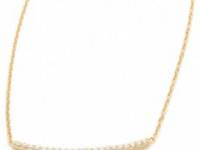 Gorjana Taner Pave Bar Necklace