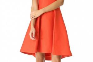 Halston Heritage Strapless Structure Dress