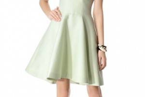 Halston Heritage Structured Strapless Dress