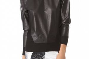 Helmut Lang Leather Top