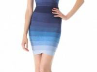 Herve Leger Anett One Shoulder Dress