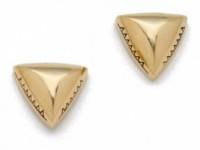 House of Harlow 1960 Engraved Faceted Pyramid Stud Earrings