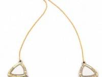 House of Harlow 1960 Metallic Flatpick Necklace