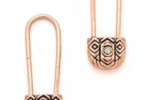 House of Harlow 1960 Petite Safety Pin Earrings