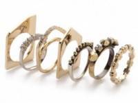 Iosselliani Brass Ring with Studs