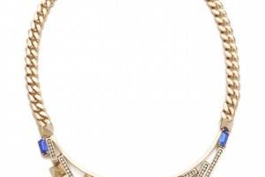 Iosselliani Graphic Brass Necklace