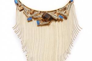 Iosselliani Graphic Fringe Necklace