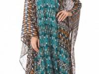 ISSA Wide Sleeve Print Caftan