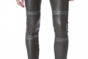 J Brand Irina Leather Moto Pants