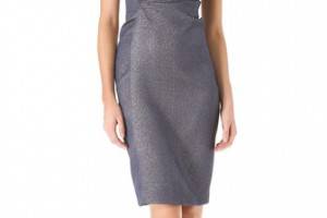 J. Mendel Draped Strapless Dress