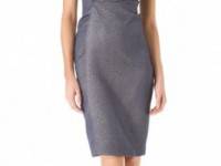 J. Mendel Draped Strapless Dress