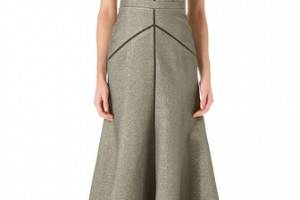 J. Mendel Full Skirt Bustier Gown