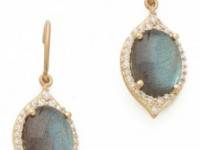 Jamie Wolf Labradorite Aladdin Pave Earrings