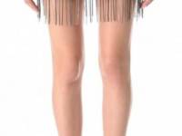 Jay Ahr Chain Embroidered Miniskirt