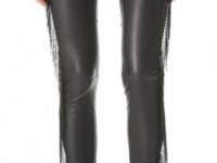 Jay Ahr Chain Fringe Leather Pants