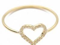 Jennifer Meyer Jewelry Diamond Open Heart Ring