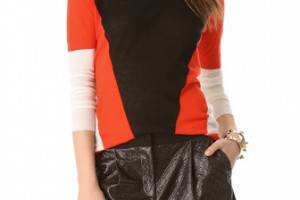 Joseph Colorblock Cashmere Sweater