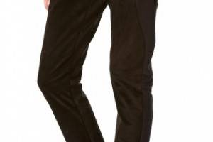 Joseph Suede Gathered Ankle Pants