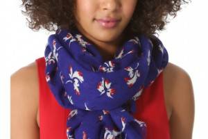 Juicy Couture Feathered Iris Scarf