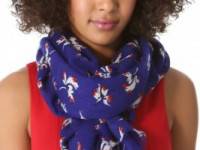 Juicy Couture Feathered Iris Scarf