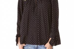 Juicy Couture Geo Swirl Crepe Top