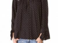 Juicy Couture Geo Swirl Crepe Top