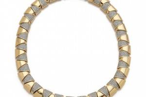 Juicy Couture Pave Triangle Collar Necklace