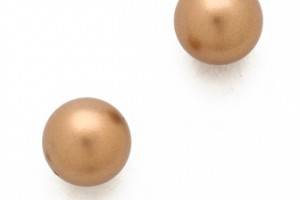 Juliet & Company Gold Pearl Studs