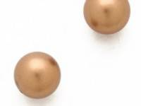 Juliet &amp; Company Gold Pearl Studs