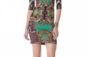 Just Cavalli Print Jersey Dress