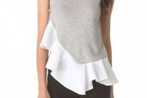 J.W. Anderson Asymmetrical Ruffle Tank