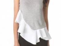 J.W. Anderson Asymmetrical Ruffle Tank