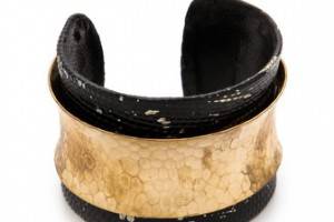 KARA by Kara Ross Wide Skin Wrap Cuff