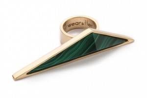 Kelly Wearstler Malachite Point Ring