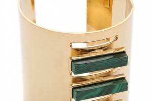 Kelly Wearstler Malachite Rod Cuff