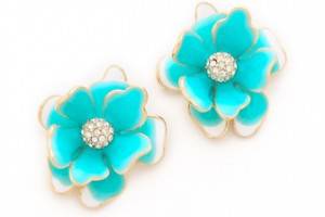 Kenneth Jay Lane Flower Post Earrings