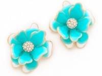 Kenneth Jay Lane Flower Post Earrings