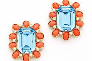 Kenneth Jay Lane Oversized Stud Earrings