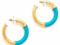 Kenneth Jay Lane Small Hoop Earrings